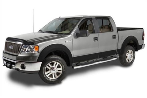 Stampede Trail Riderz Fender Flares 8539-2 Flares, Riderz, Front and Rear, 2 in. Width, Black, Thermoplastic, Ford, Set of 4