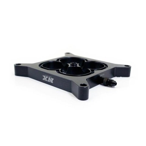 Snow Performance Water Methanol Carburetor Shear Plates 15153 Plate, 4150 Flange, Aluminum, Black Anodized, Each