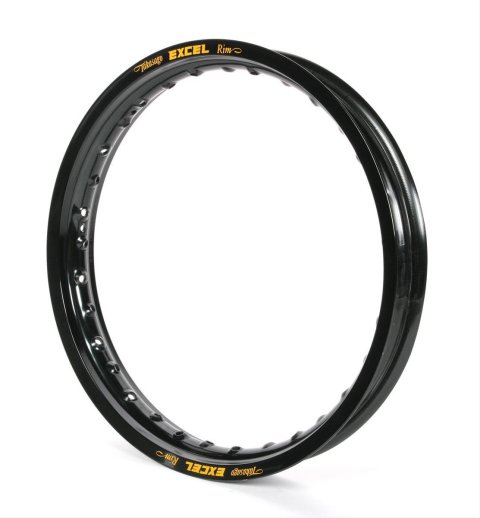 Excel Takasago Rims 30-6462 Motorcycle Rims, MX Rims, 18 in., 1.850 in., 36 Spoke Hole, Aluminum, Black Anodized, Each