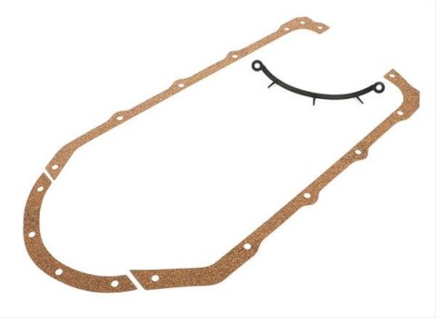 Trans-Dapt Performance Oil Pan Gaskets 4349 Gasket, Engine Pan, Cork/Rubber, Pontiac, 350-455, V8, Set