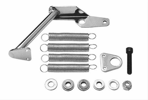 Trans-Dapt Performance Throttle Return Spring Kits 2083 Kit Carburetor Mount for Holley, Chrome
