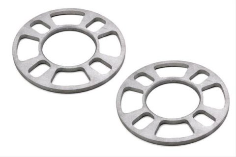 Trans-Dapt Performance Disc Brake Spacers 7106 Wheel Spacers, Aluminum, 1/4 in. Thick, 4 Lug, 4.0 in./4.25 in./4.50 in. Bolt Circle, 6.00 in. OD, Pair