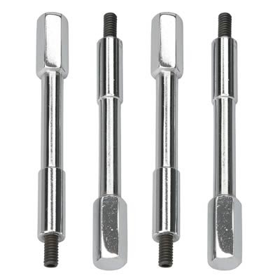 Trans-Dapt Performance Chrome Valve Cover Bolts 9182 Fasteners hex head nuts 4 1/4" tall, chrome