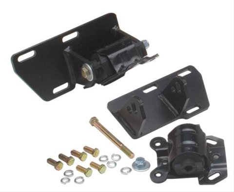 Trans-Dapt Performance Engine Swap Motor Mounts 9906 Mounts, Swap, Complete, Bolt-In, Steel/Rubber, Black/Black, Chevy, GMC, Small Block, Kit