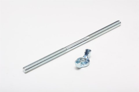 Trans-Dapt Performance Air Filter Assembly Studs 2172 Cleaner Stud/Nut, Steel, Zinc Plated, 1/4 in.-20 in. Thread, 5.0 in. Length, Each