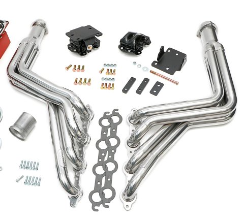 Trans-Dapt Performance Swap-In-A-Box Complete Engine Swap Kits 46007 Kit, Headers, Steel, Silver Ceramic Coated, Motor Mounts, Oil Pan, Pickup, Gaskets, Hardware, Chevy, LS, Kit