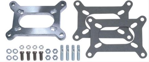 Trans-Dapt Performance Carburetor Adapters 2086 Adapter, Open Center, Holley 2-Barrel Carburetor, Rochester 2-Barrel Manifold, .500 in. Thick, Each