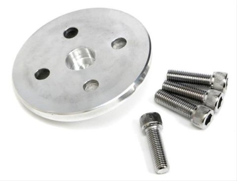 Trans-Dapt Performance Pulley Covers 6060 Nose, Polished Aluminum, short water pump