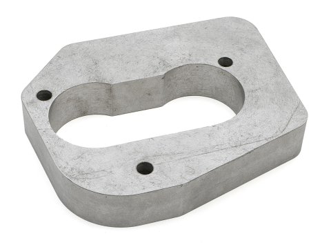 Trans-Dapt Performance Wide-Open TBI Spacers 2636 Throttle Body Spacer, Wide Open, Aluminum, Natural, 1 in., Chevy, GMC, Pickup/SUV, Each