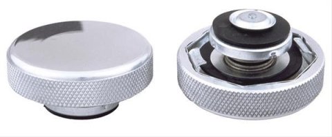 Trans-Dapt Performance Products Radiator Caps 6017 POLISHED ALUMINUM 16 LB.PLAIN RADIATOR CAP
