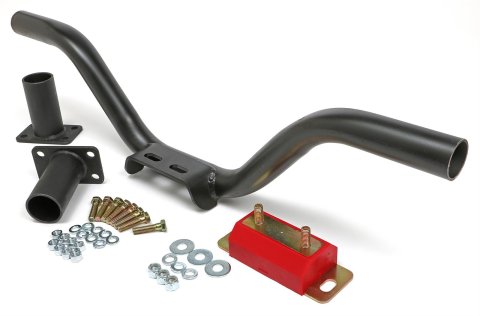 Trans-Dapt Performance Universal Transmission Mounts 6527 Crossmember, Steel, Black, 6 in. Drop, 26 in. to 36 in. Width, Ford, C-4, C-6, Kit
