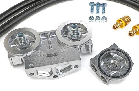 Trans-Dapt Performance Products Oil Filter Relocation Kits 1750 OIL FILTER RELOCATION KIT 90 DEGREE