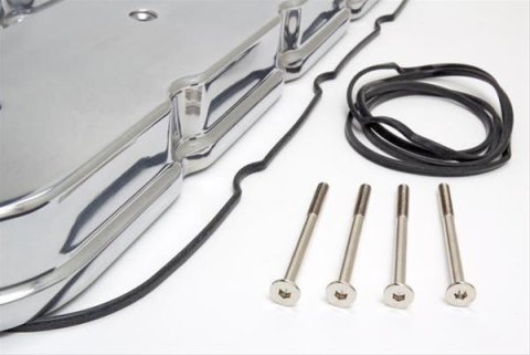 Trans-Dapt Performance Products Valve Covers 6369 VALVE COVER CAST ALUMINUM LS POLISHED