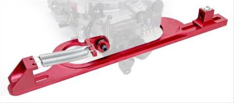 Trans-Dapt Performance Products Throttle Cable Brackets 2342 THROTTLE BRACKETS BILLET ANODIZED SILVER 4150 CARB