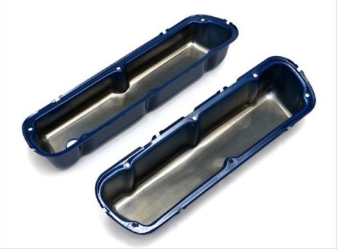 Trans-Dapt Performance Products Valve Covers 8733 FORD 5.0L FORD BLUE POWDER COATED VALVE COVERS