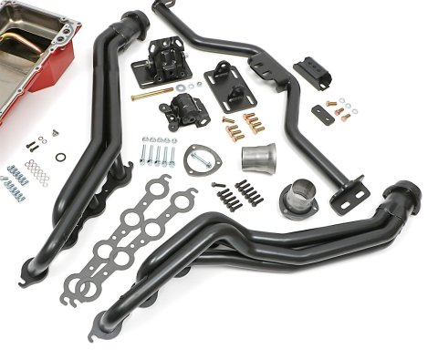 Trans-Dapt Performance Swap-In-A-Box Complete Engine Swap Kits 42163 Kit, Headers, Motor Mounts, Oil Pan, Pickup, Gaskets, Hardware, Chevy, LS, 4L60E, 4L70E, Kit