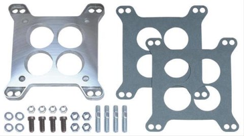 Trans-Dapt Performance Carburetor Adapters 2090 Adapter, Ported, Square Bore Carburetor, 4-Barrel Manifold, .500 in. Thick, Kit