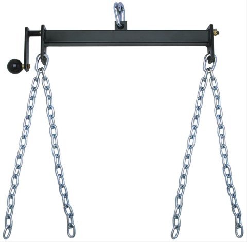 Trans-Dapt Performance Engine Tilters 9099 Tilter, 1,200 lb. Capacity, Load Leveling Device, Black Steel, Four 20 in. Chains, Each