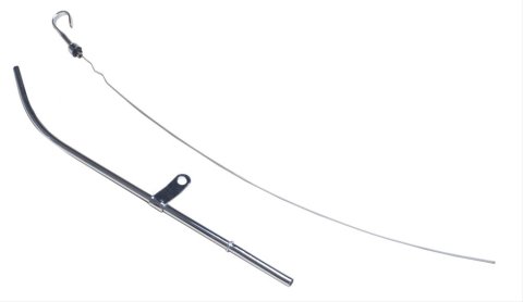 Trans-Dapt Performance Engine Oil Dipstick and Tube Kits 9420 with Tube, Engine, Steel, Chrome, Chevy, Small Block, Each