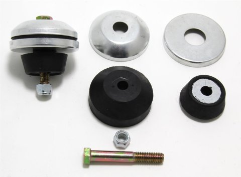 Trans-Dapt Performance Biscuit Mount Pads 9314 Motor Pads, Biscuit-Style, Complete Mount, Bolt-In, Rubber, Black/Black, Kit