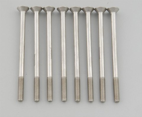 Trans-Dapt Performance Chrome Valve Cover Bolts 8899 Bolts, Steel, Chrome, for Short Aluminum Covers, Set of 8