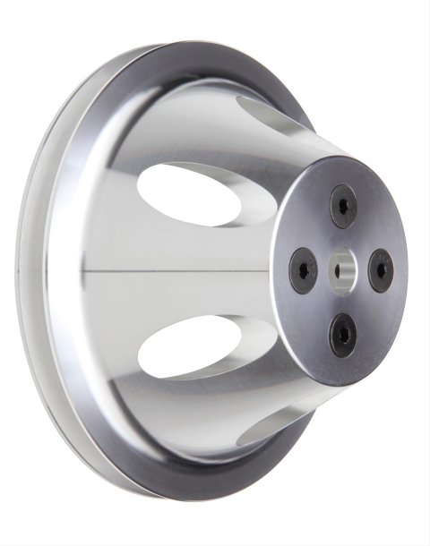 Trans-Dapt Performance Aluminum Water Pump Pulleys 9478 Pulley, V-Belt, 1-Groove, Aluminum, Machined, Chevy, Small Block, Short Pump, Each