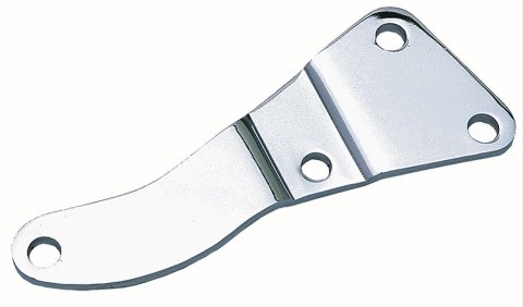 Trans-Dapt Performance Steel Alternator Brackets 9638 Bracket, Steel, Chrome, Water Pump Mount, Long Water Pump, Chevy, Big Block, Each