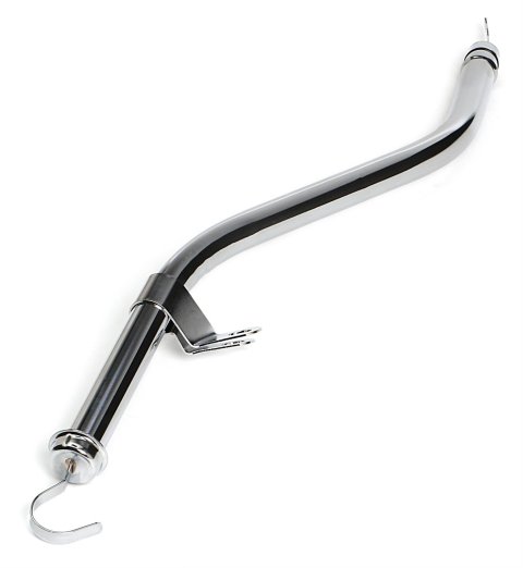 Trans-Dapt Performance Chrome Transmission Dipsticks 8599 Dipstick, Steel, Chrome, Ford C6, 20.25 in. Length, Each