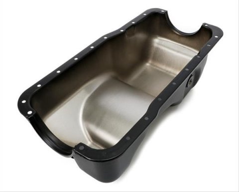 Trans-Dapt Performance Products Oil Pans 8720 83-93 MUSTANG ASPHALT BLACK POWDER COATED OIL PAN