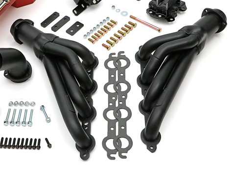 Trans-Dapt Performance Swap-In-A-Box Complete Engine Swap Kits 46014 Kit, Black MAXX Headers, Motor Mounts, Oil Pan, Pickup, Gaskets, Hardware, Chevy, LS, TH350, TH400, Kit
