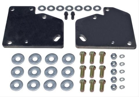 Trans-Dapt Performance Engine Swap Motor Mounts 4689 Mounts, Swap, Complete Mount, Bolt-In, Steel, Black, Chevy, GMC, Pickup, SUV, Small Block, V8, RWD, Kit