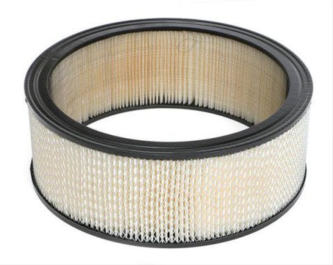 Trans-Dapt Performance High-Flow Replacement Air Filter Elements 2287 Element, High Flow, Replacement, Round, Paper, White, 14 in. Diameter, 5 in. Height, Each