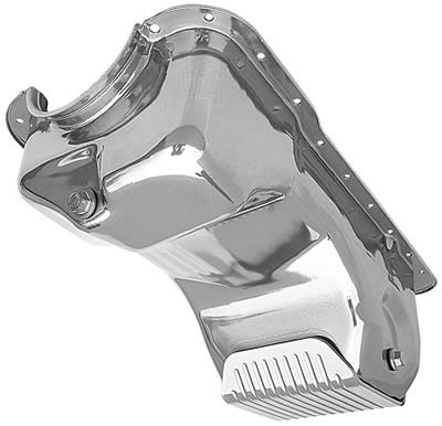 Trans-Dapt Performance Slam-Guard Oil Pans 8919 Pan, Steel, Silver, 5 qt., Ford, Small Block Windsor, Each
