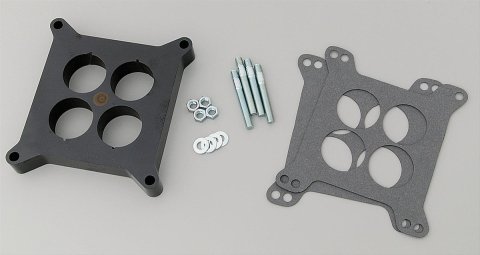 Trans-Dapt Performance Swirl-Torque 1 Inch Carburetor Spacer 2531 Spacer, Plastic, in. Thick, 4-Hole, Square Bore, Each