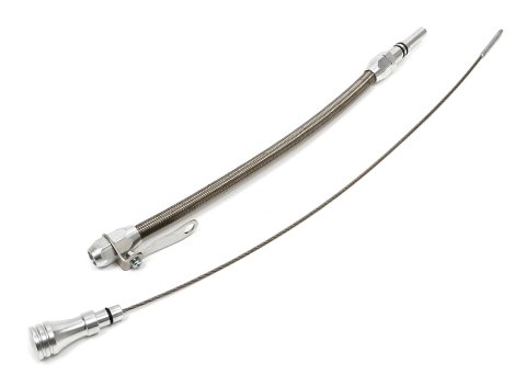 Trans-Dapt Performance Engine Oil Dipstick and Tube Kits 8143 Tube, Engine, Aluminum, Polished, 21 in. Length, Chevy, Big Block, Each