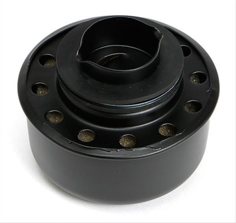 Trans-Dapt Performance PerfectMatch Valve Cover Breathers 8643 2 3/4" TWIST-IN BREATHER CAP- ASPHALT BLACK POWDERCOAT
