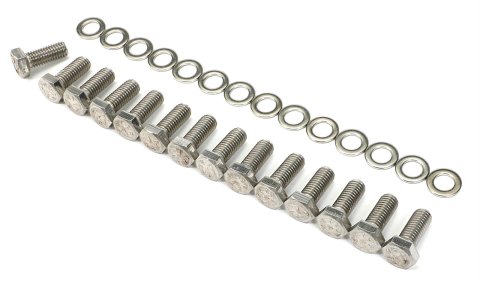 Trans-Dapt Performance Products Differential Cover Fasteners 9246 DIFF COVER BOLT SET FOR GM 14 BOLT (METRIC) CHROME COVER