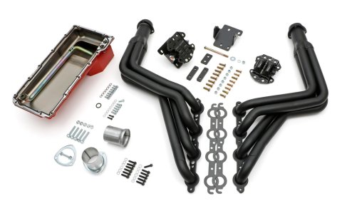 Trans-Dapt Performance Swap-In-A-Box Complete Engine Swap Kits 46005 Kit, Headers, Steel, Painted, Motor Mounts, Oil Pan, Pickup, Gaskets, Hardware, Chevy, LS, Kit