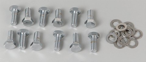 Trans-Dapt Performance Differential Cover Bolts 9278 Bolts, Steel, Chrome, Hex, Dana 44, GM, 8.2 in., 8.5 in., 8.875 in. Pass. Car, Set of 12