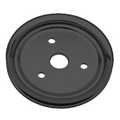 Trans-Dapt Performance Steel Crankshaft Pulleys 8602 Pulley, V-Belt, 1-Groove, Steel, Black, Chevy, Small Block, Short Pump, Each