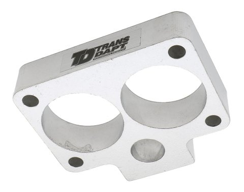 Trans-Dapt Performance Smooth Bore TBI Spacers 2715 Throttle Body Spacer, Bore, Aluminum, Natural, 1 in., Dodge, Each