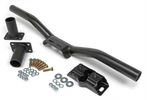 Trans-Dapt Performance Universal Transmission Mounts 6523 Crossmember, Steel, Black, 3 in. Drop, 26 in. To 36 in. Width, Ford, C-4, C-6, Kit