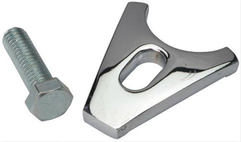 Trans-Dapt Performance Distributor Hold-Down Clamps 4116 Clamp, Steel, Chrome, Bolt Mount, Chevy, Small/Big Block, Each