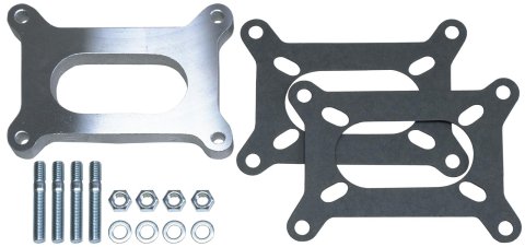 Trans-Dapt Performance 0.5 Inch Carburetor Spacer 2134 Spacer, Aluminum, .500 in. Thick, Open, 2-Barrel, Each