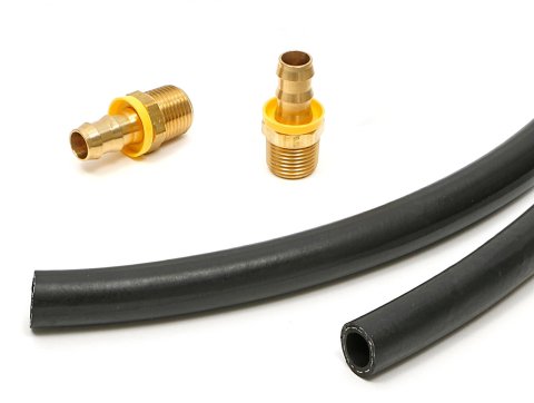 Trans-Dapt Performance Oil Filter Relocation Hose Kits 1048 Hose, Relocation, 48 in. Long x 1/2 in. Diameter, 1/2 in. NPT Male Ends, Kit