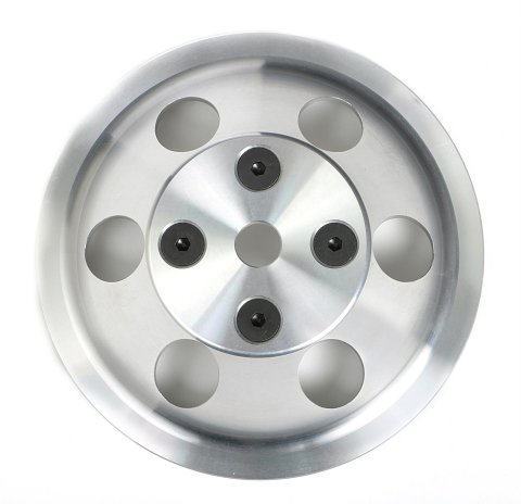 Trans-Dapt Performance Aluminum Water Pump Pulleys 9482 Pulley, V-Belt, 1-Groove, Aluminum, Machined, Chevy, Small Block, Long Pump, Each