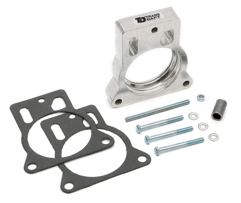 Trans-Dapt Performance Torque-Curve MPFI Spacers 2565 Throttle Body Spacer, Torque-Curve, Aluminum, Natural, 1 in., Chevy, GMC, Pickup/SUV, Each