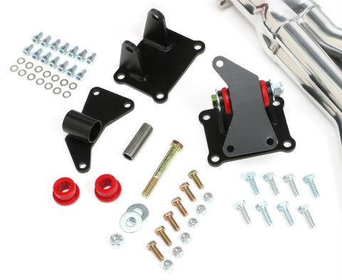 Trans-Dapt Performance Swap-In-A-Box Complete Engine Swap Kits 42052 Kits, Complete, Mid-length Silver Ceramic Coated Headers, Motor Mounts, Red Oil Pan, Chevy, GMC, 4.8L, 5.3L, 6.0L, Kit