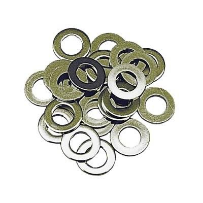 Trans-Dapt Performance AN Series Washers 4912 Washer, Flat Series, Steel, Zinc, .250 in. I.D., Set of 25