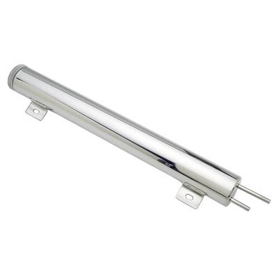 Trans-Dapt Performance Stainless Steel Radiator Overflow Tanks 6971 Tank, Polished Steel, 2 in. Diameter x 17 in. Length, 28 oz. Capacity, Each